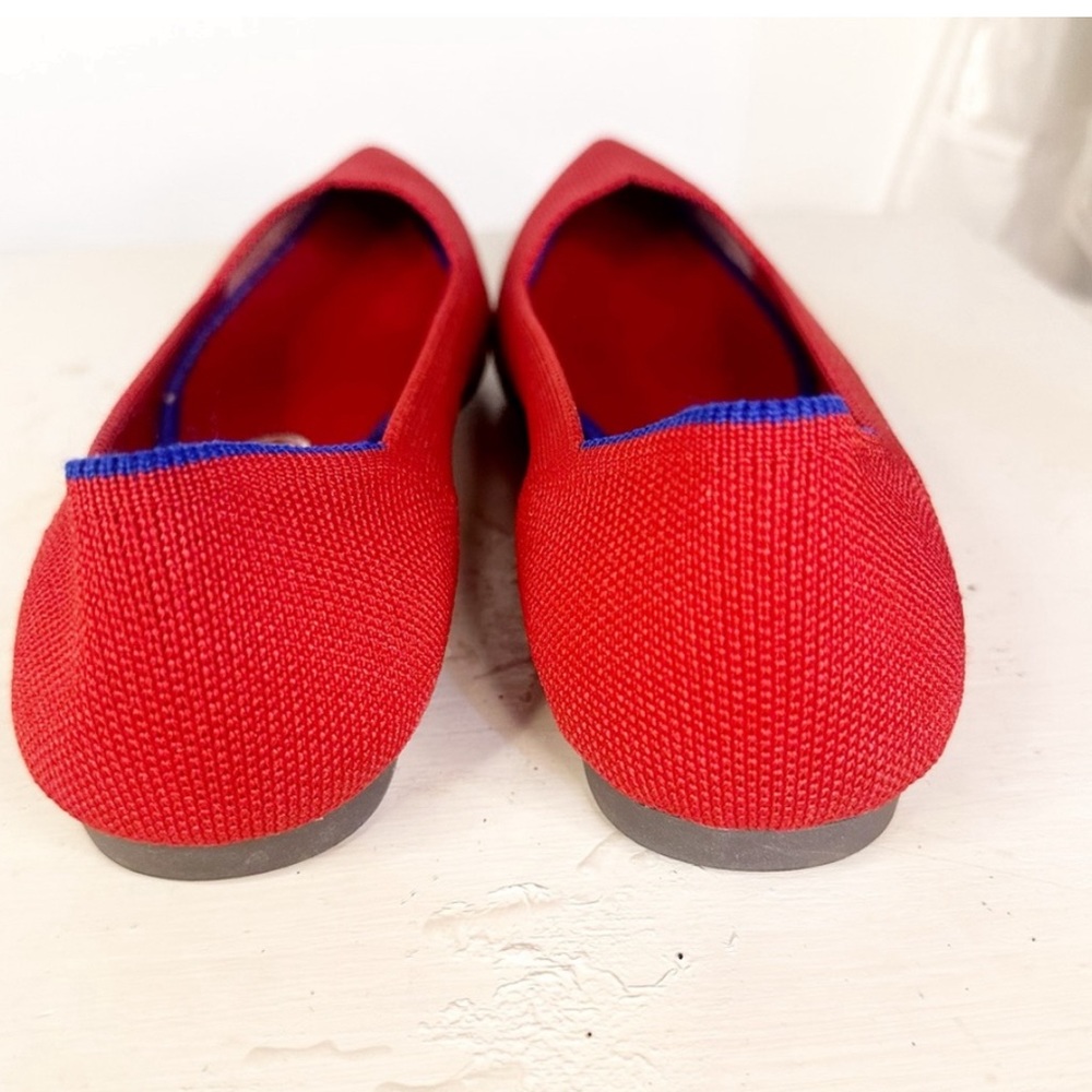 Rothy”S Flame Red Points Pointed Toe Flats Women’… - image 5
